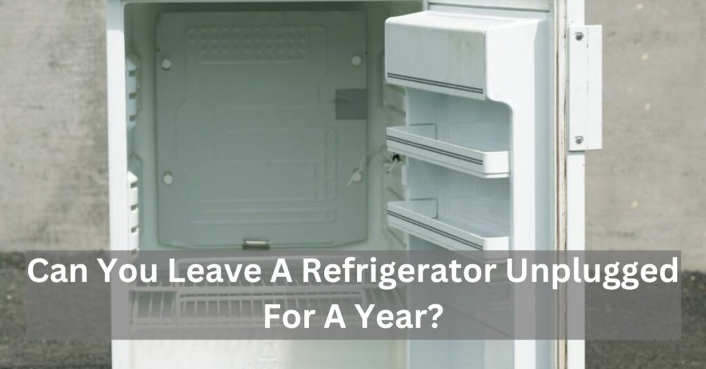 Can You Leave A Refrigerator Unplugged For A Year?