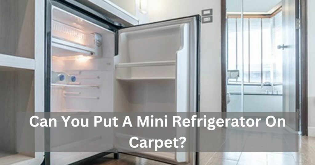 Can You Put A Mini Refrigerator On Carpet
